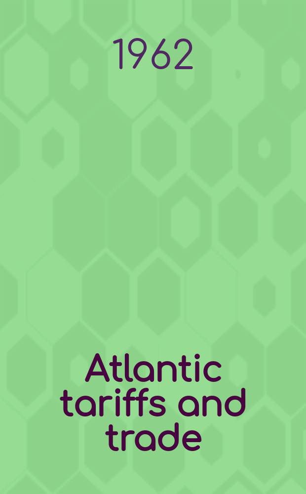Atlantic tariffs and trade