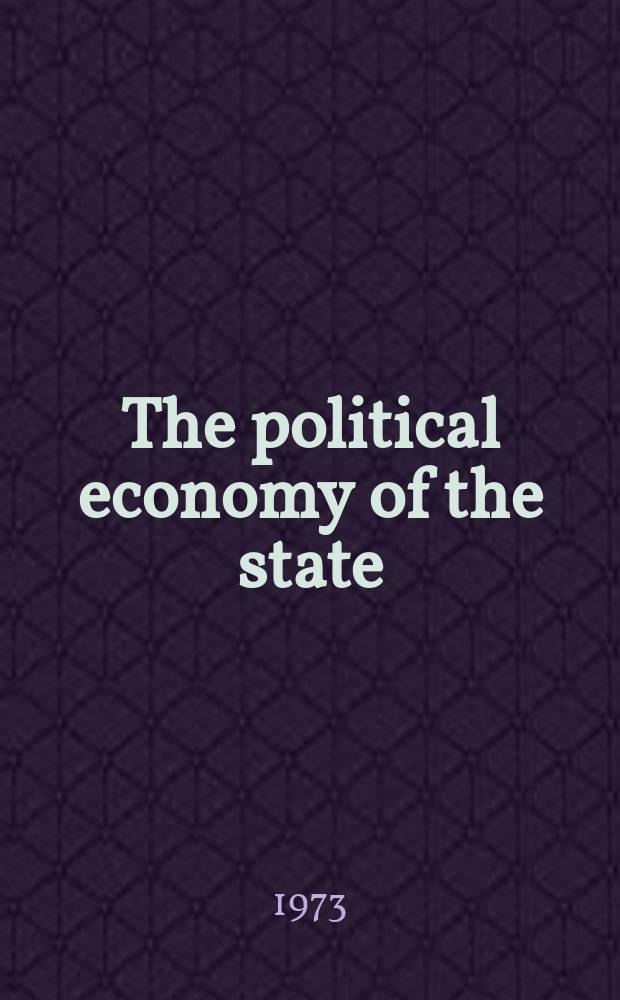 The political economy of the state : Québec