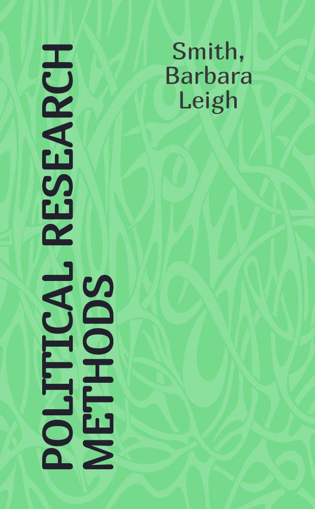 Political research methods : Foundations and techniques