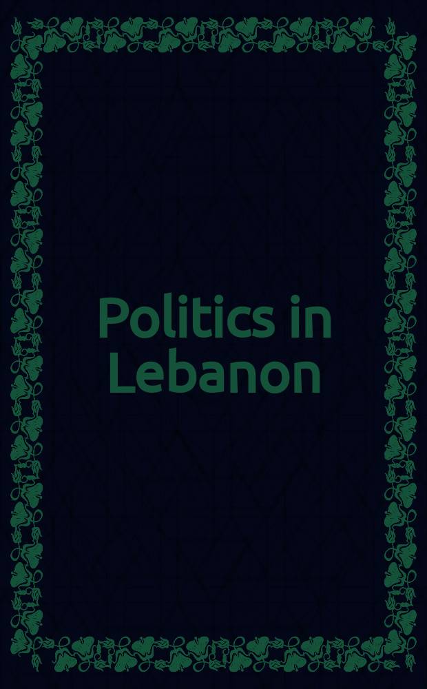 Politics in Lebanon