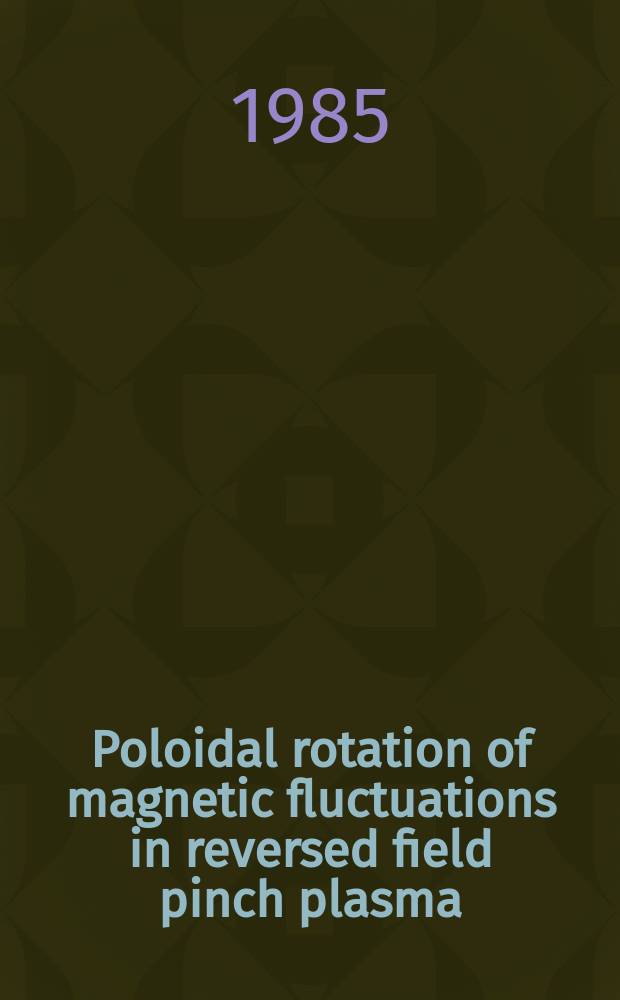 Poloidal rotation of magnetic fluctuations in reversed field pinch plasma