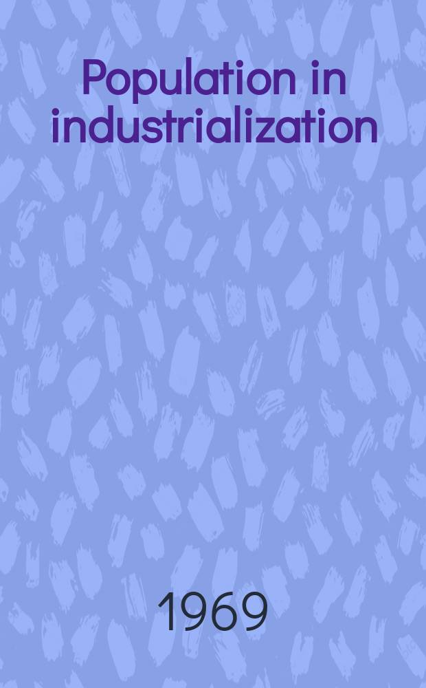 Population in industrialization