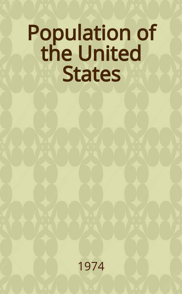 Population of the United States : Trends and prospects: 1950-1990