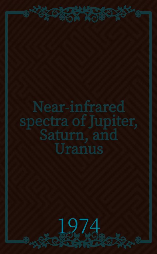 Near-infrared spectra of Jupiter, Saturn, and Uranus