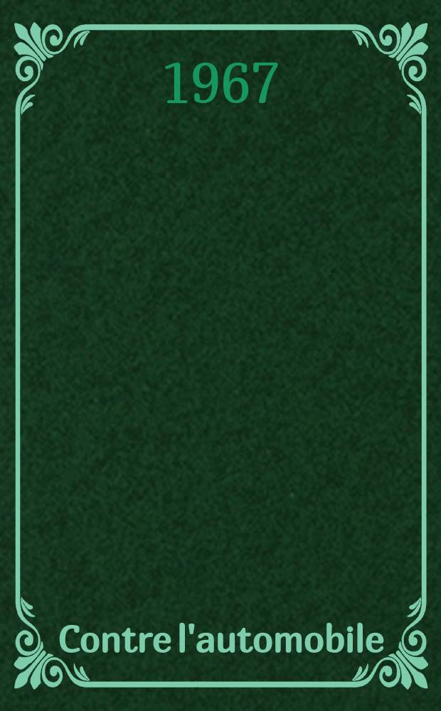 Contre l'automobile