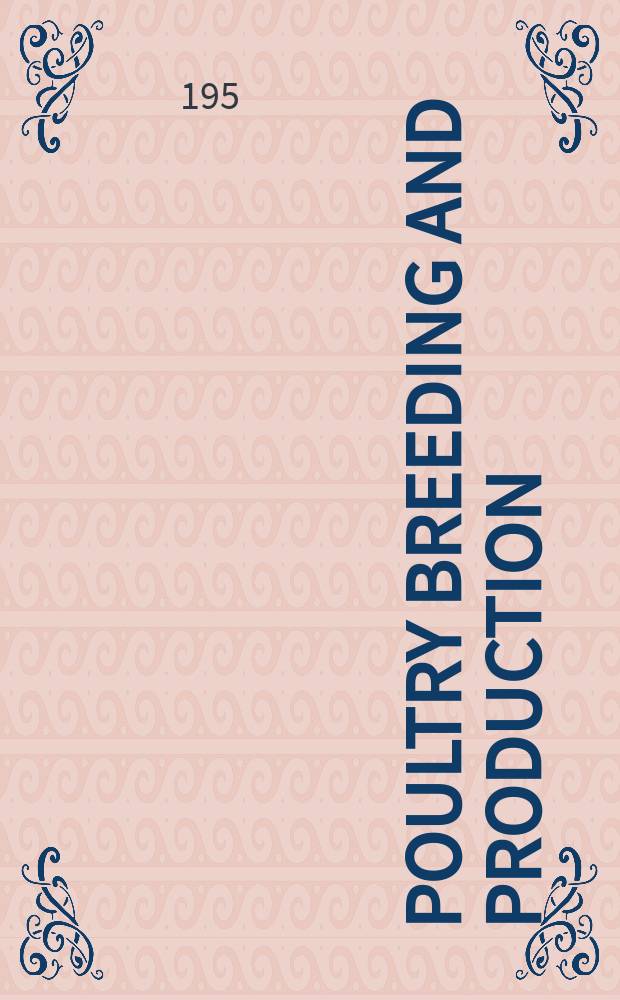 Poultry breeding and production