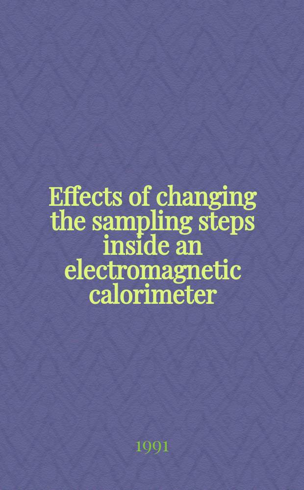 Effects of changing the sampling steps inside an electromagnetic calorimeter