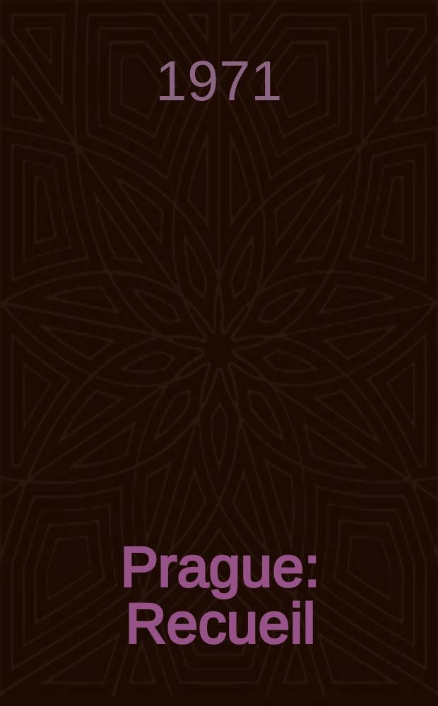Prague : Recueil