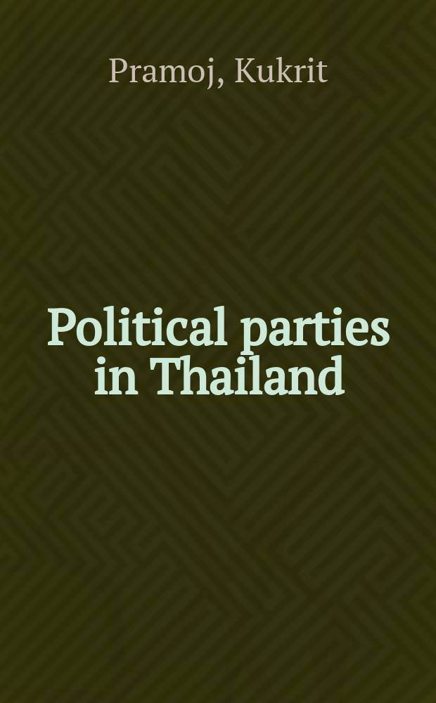 Political parties in Thailand