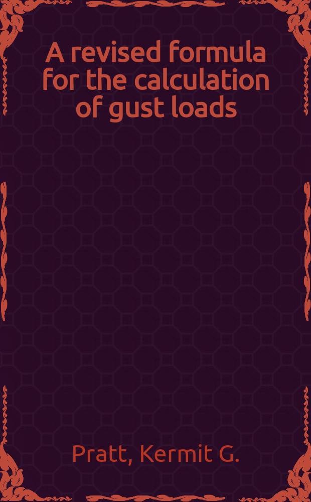 A revised formula for the calculation of gust loads