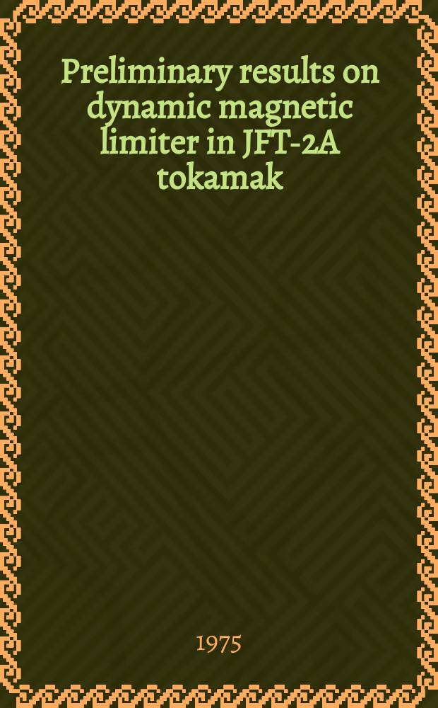 Preliminary results on dynamic magnetic limiter in JFT-2A tokamak