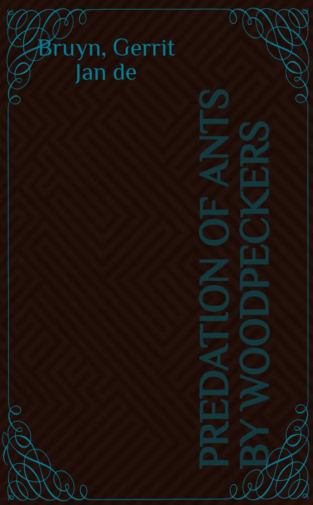 Predation of ants by woodpeckers