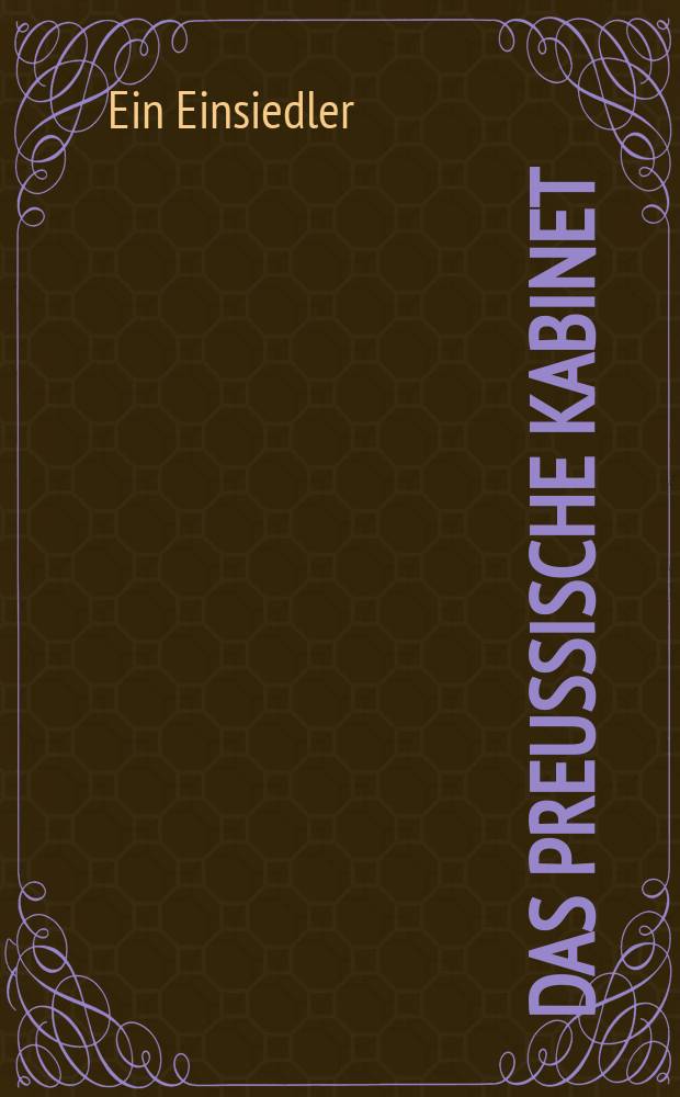 Das Preussische Kabinet