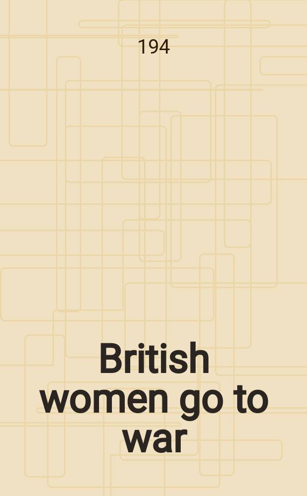 British women go to war