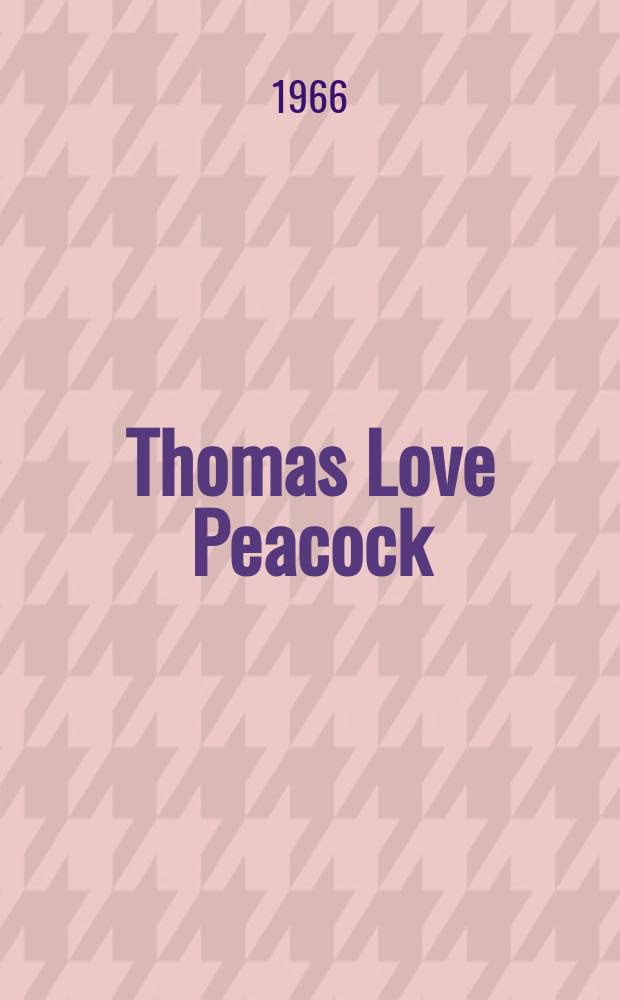 Thomas Love Peacock
