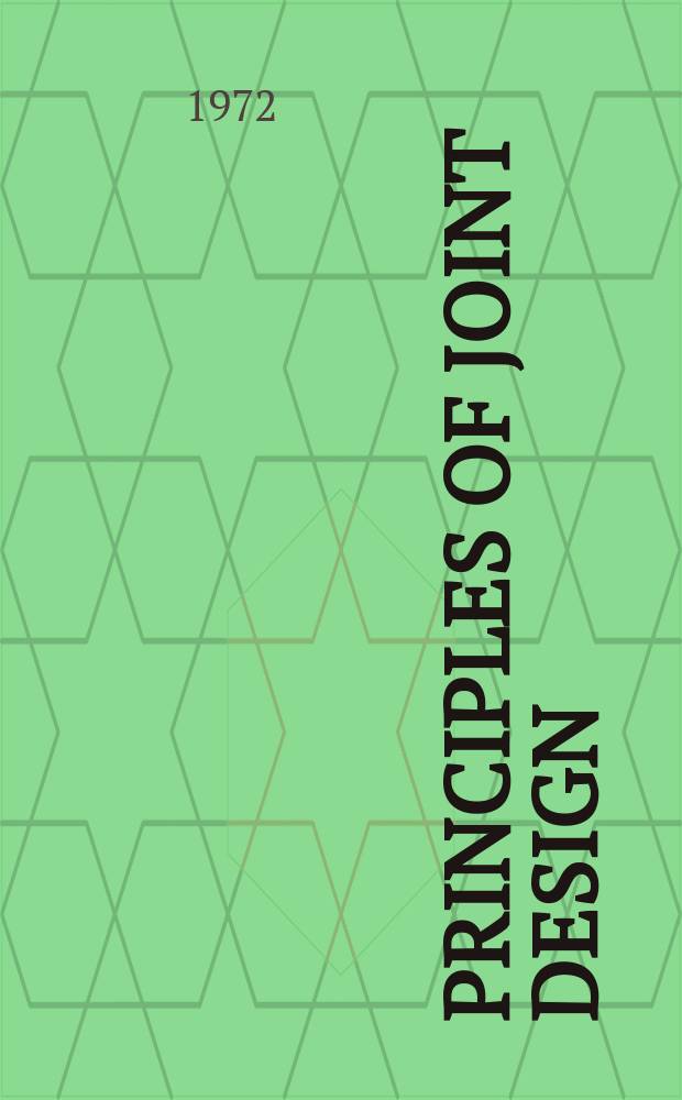 Principles of joint design
