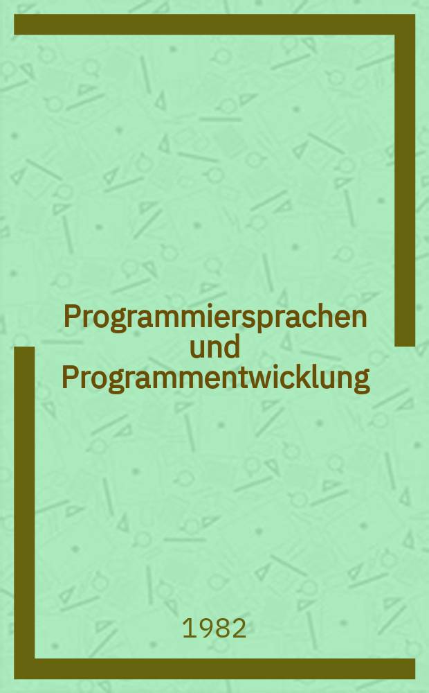 Programmiersprachen und Programmentwicklung