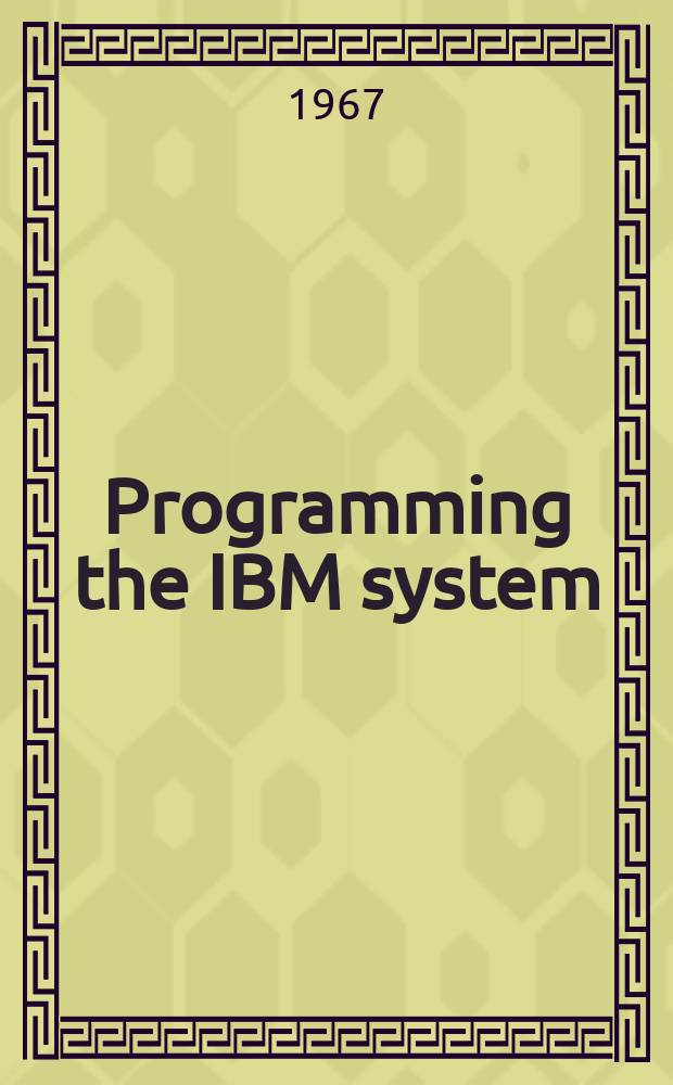 Programming the IBM system/360