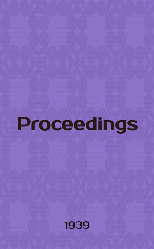 [Proceedings]
