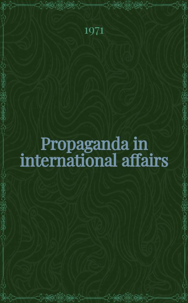 Propaganda in international affairs