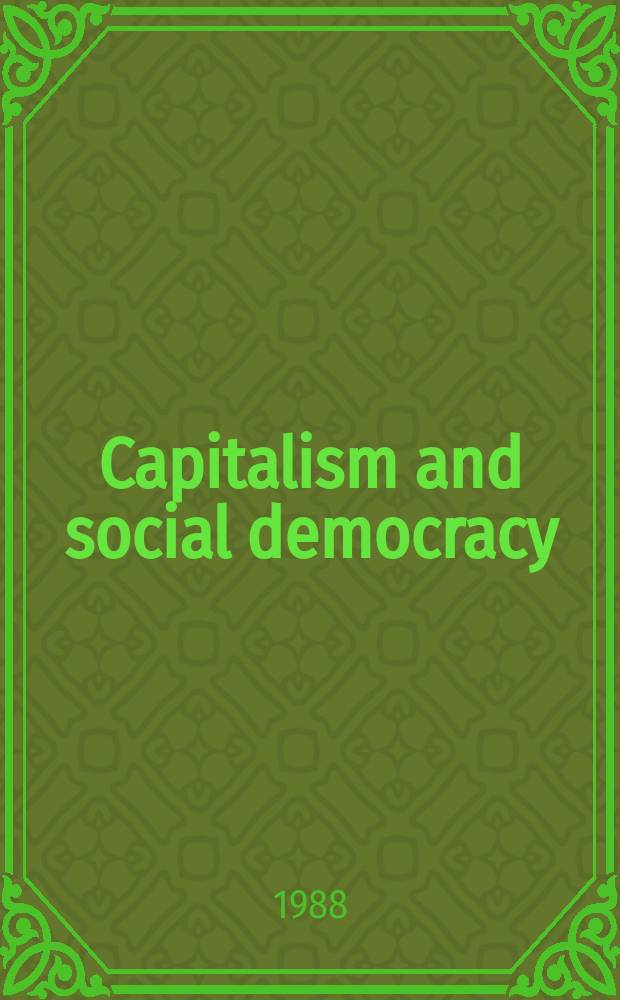 Capitalism and social democracy