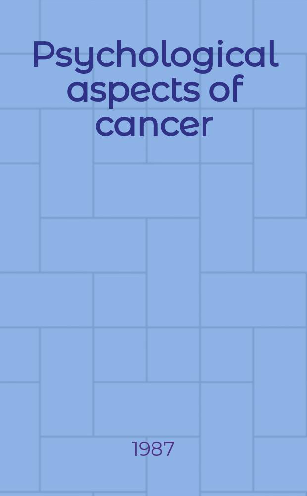 Psychological aspects of cancer