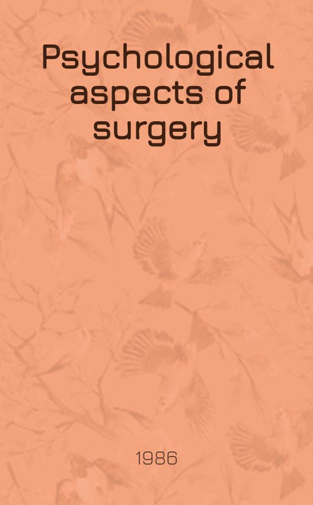 Psychological aspects of surgery