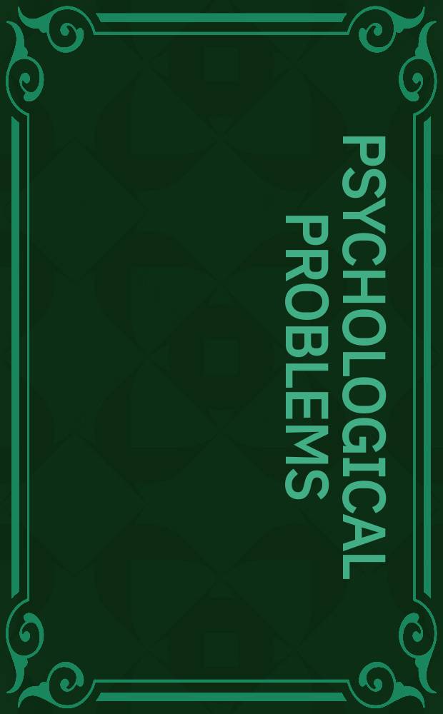 Psychological problems : The social context