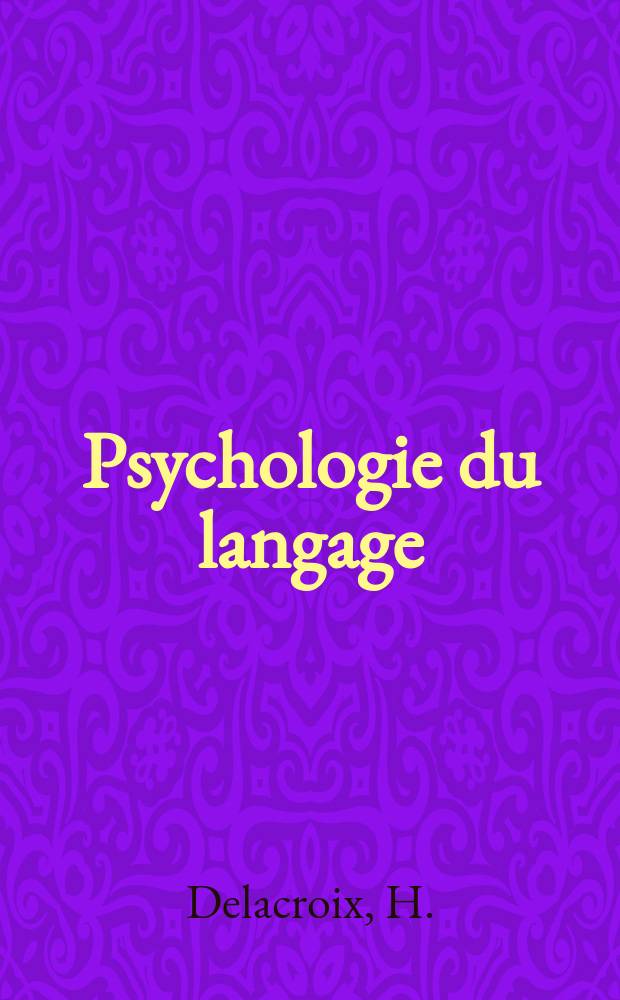 Psychologie du langage