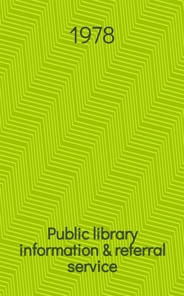 Public library information & referral service