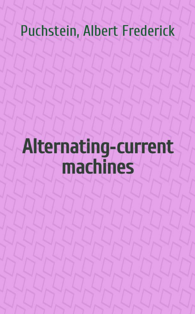 Alternating-current machines