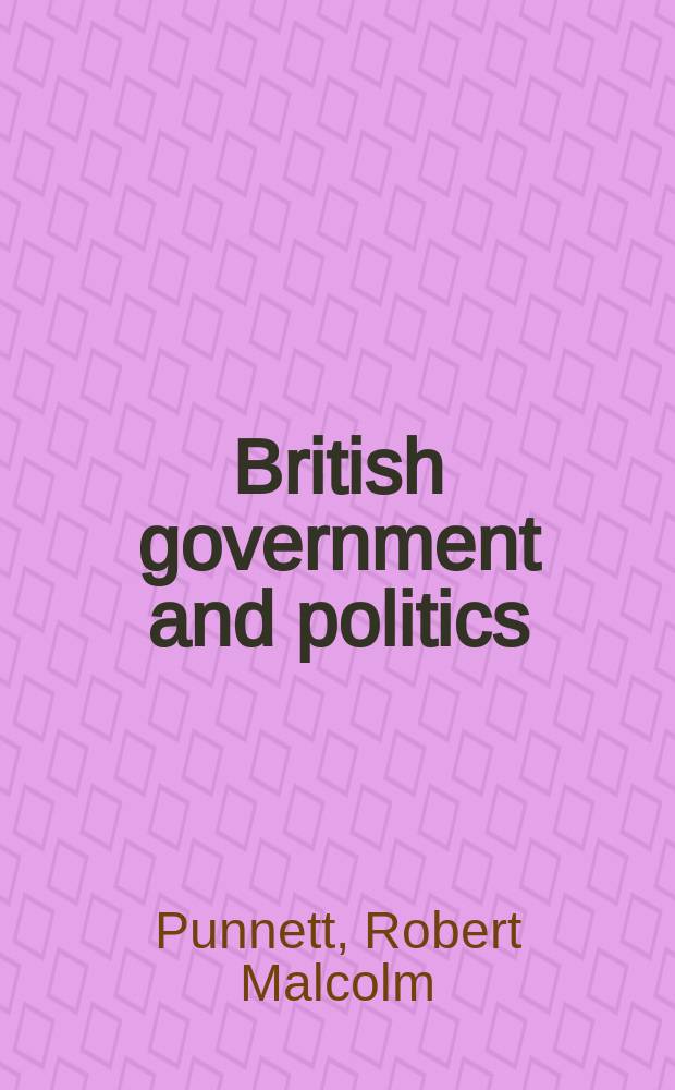 British government and politics