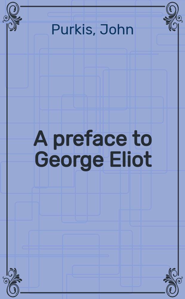A preface to George Eliot