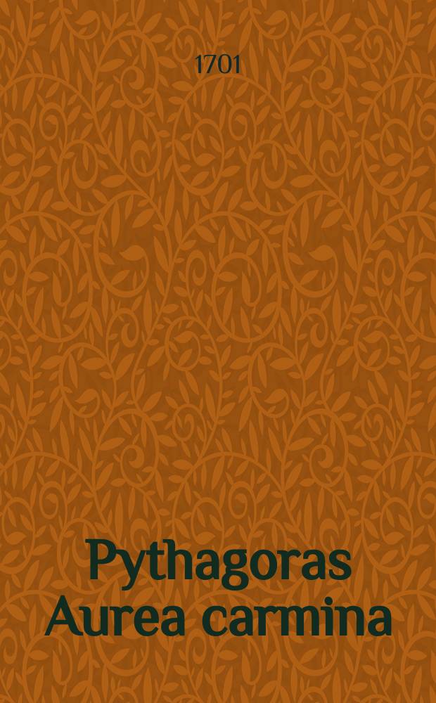 Pythagoras Aurea carmina