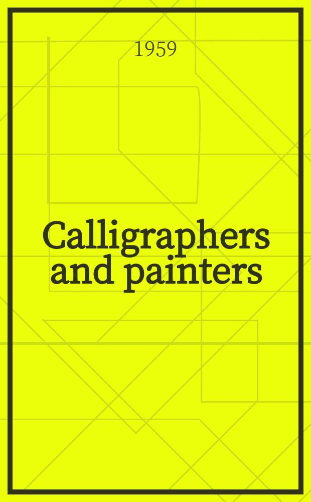 Calligraphers and painters