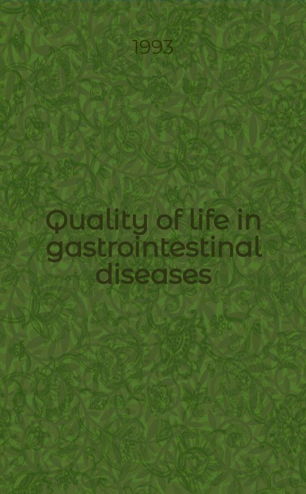 Quality of life in gastrointestinal diseases