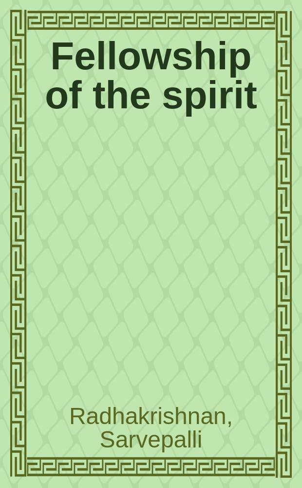 Fellowship of the spirit