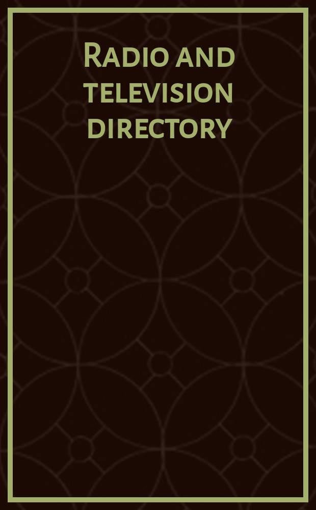 Radio and television directory