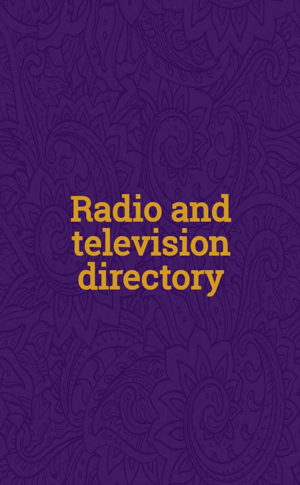 Radio and television directory