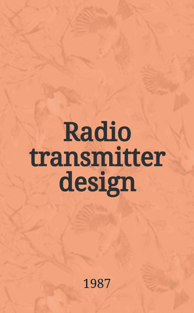 Radio transmitter design