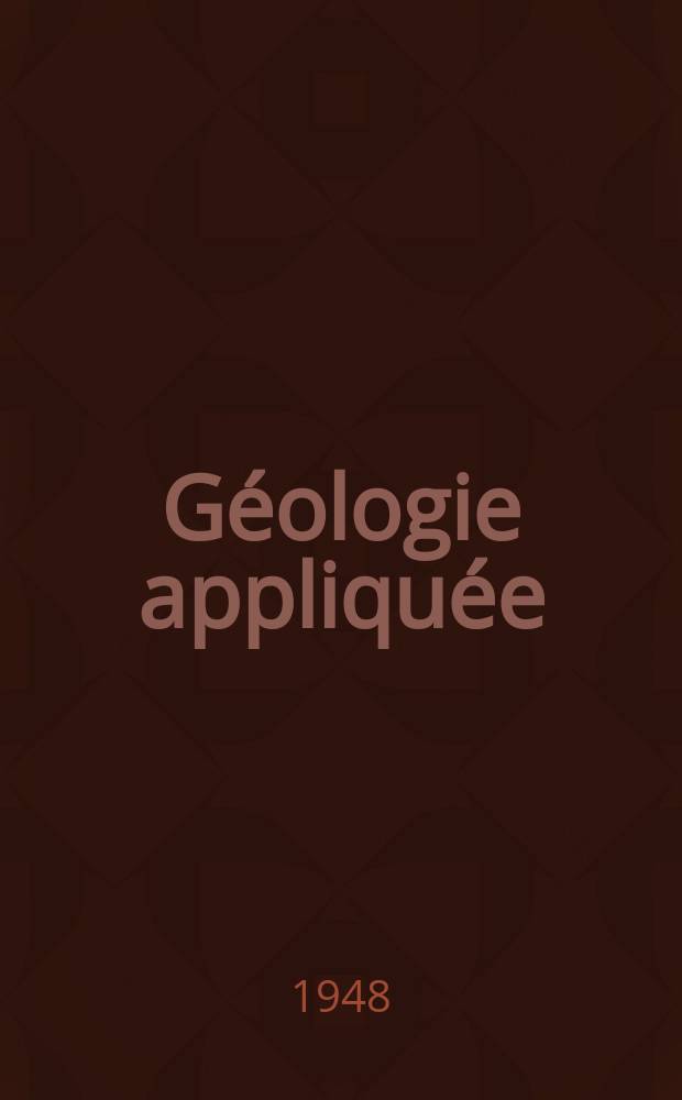 Géologie appliquée