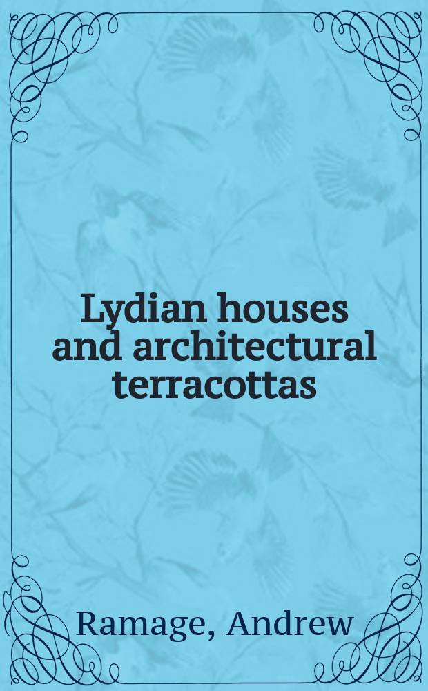 Lydian houses and architectural terracottas