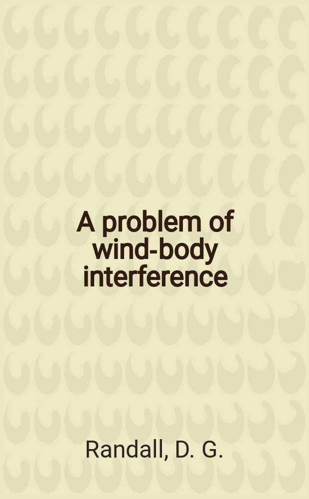 A problem of wind-body interference