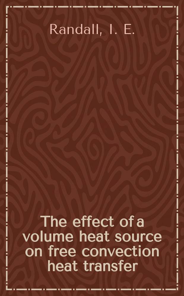 The effect of a volume heat source on free convection heat transfer