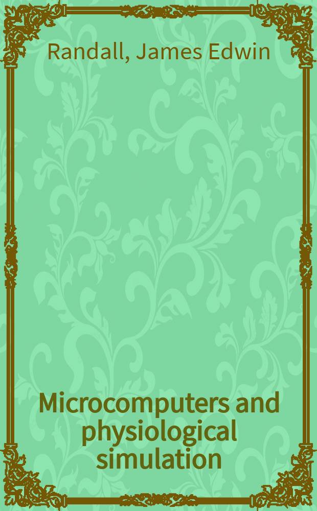 Microcomputers and physiological simulation