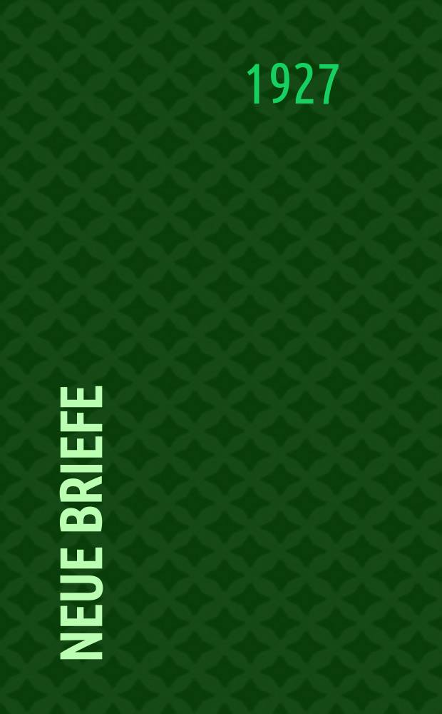 Neue Briefe