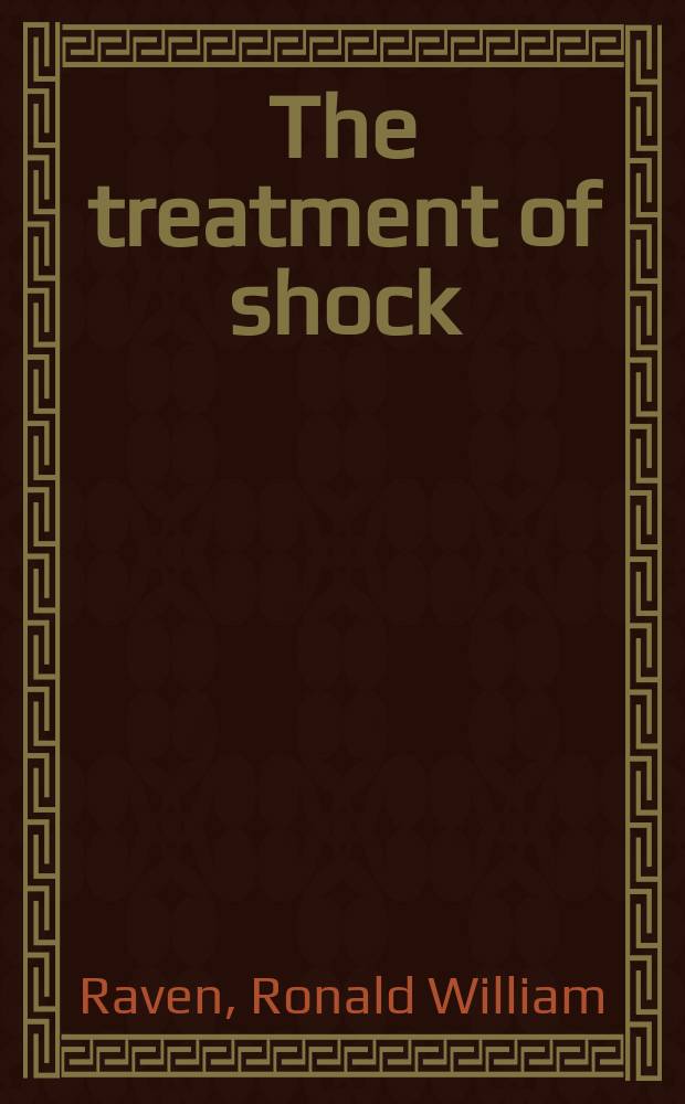 The treatment of shock