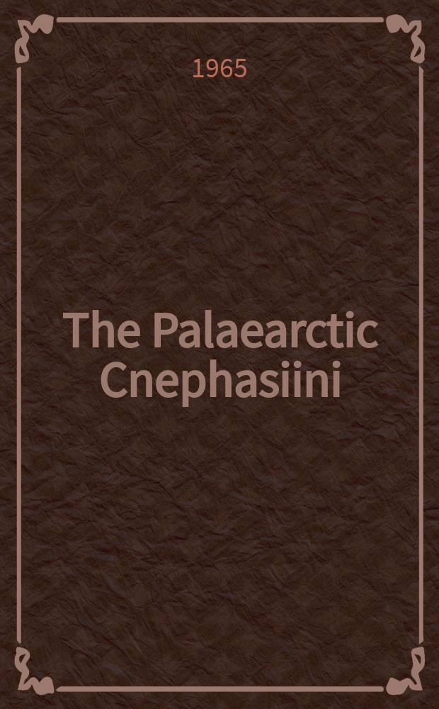 The Palaearctic Cnephasiini (Lepidoptera, Tortricidae)