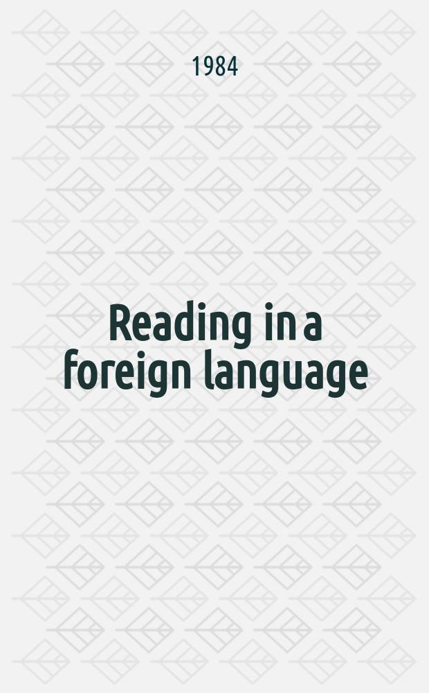 Reading in a foreign language