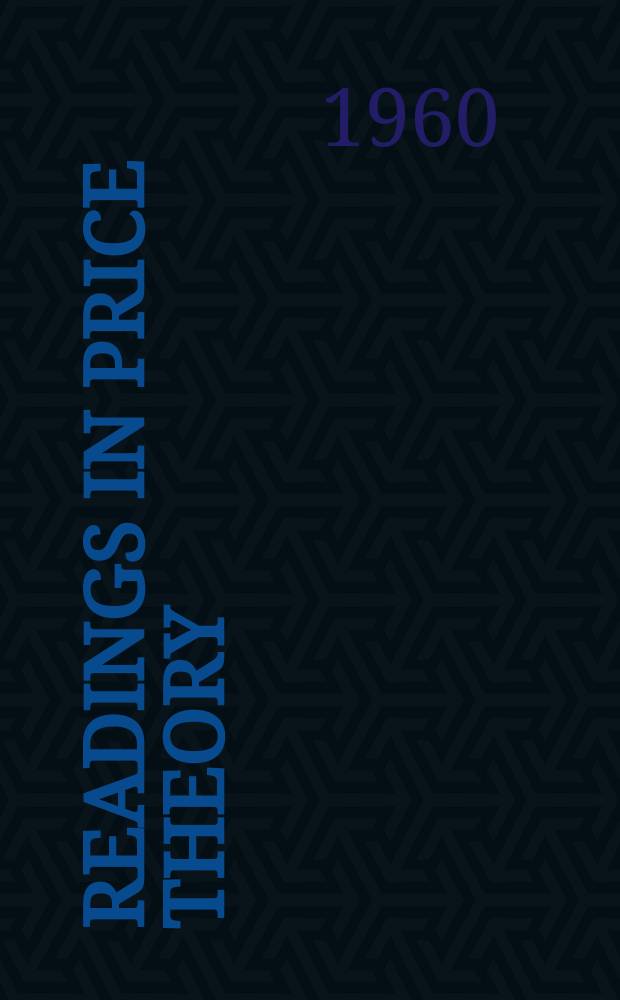 Readings in price theory